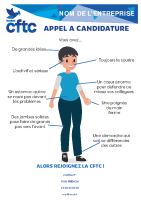 Affiche recrutement Femme – modifiable